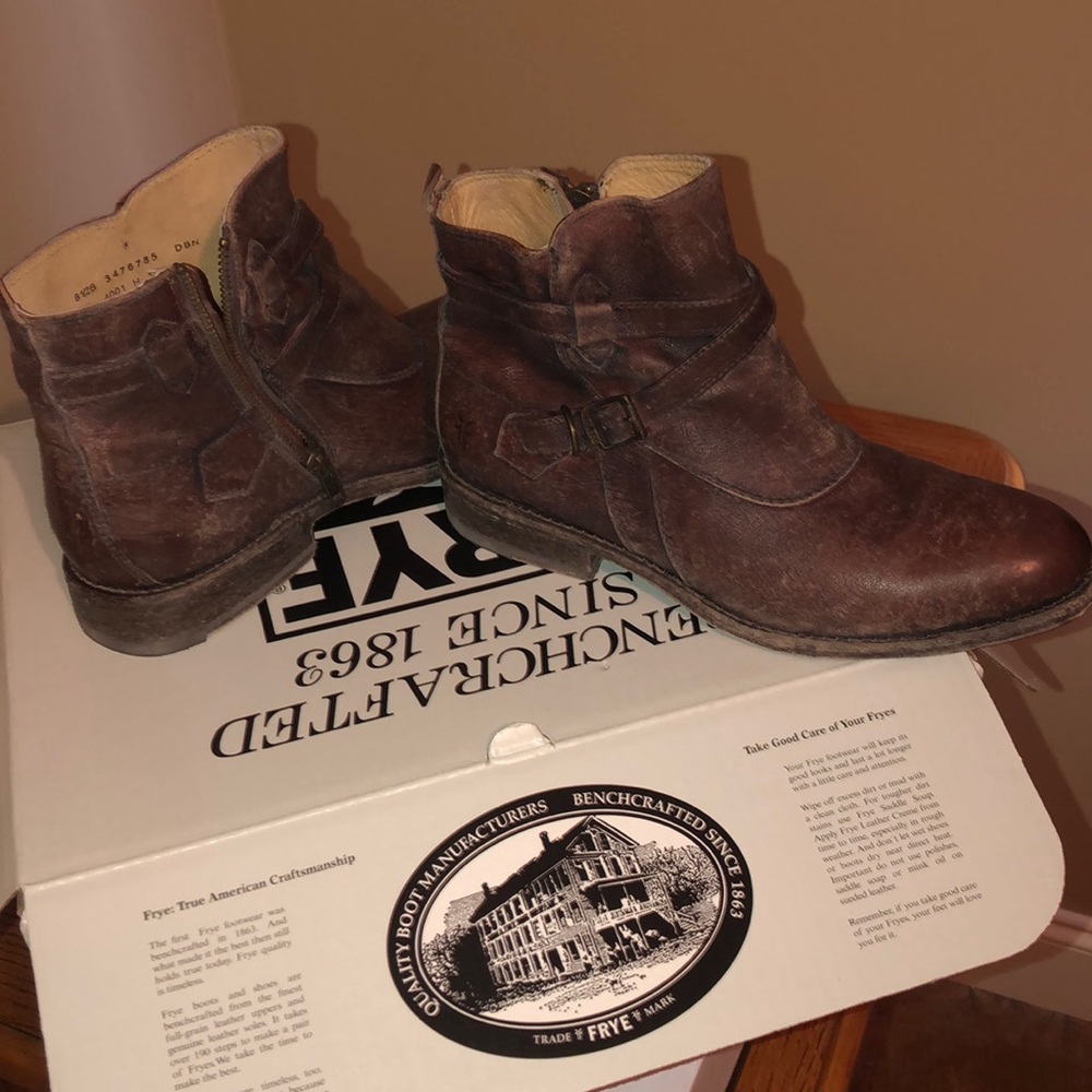 Frye rustic booties